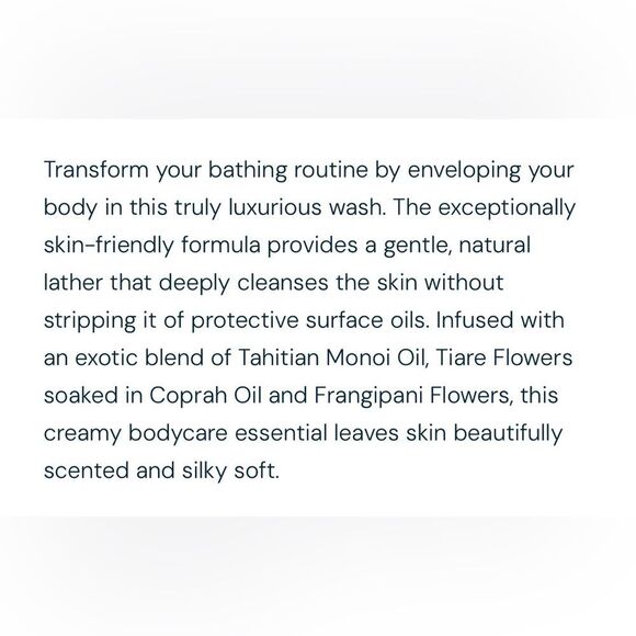 ELEMIS Frangipani Monoi Shower Cream in Deep Red - Picture 3 of 3